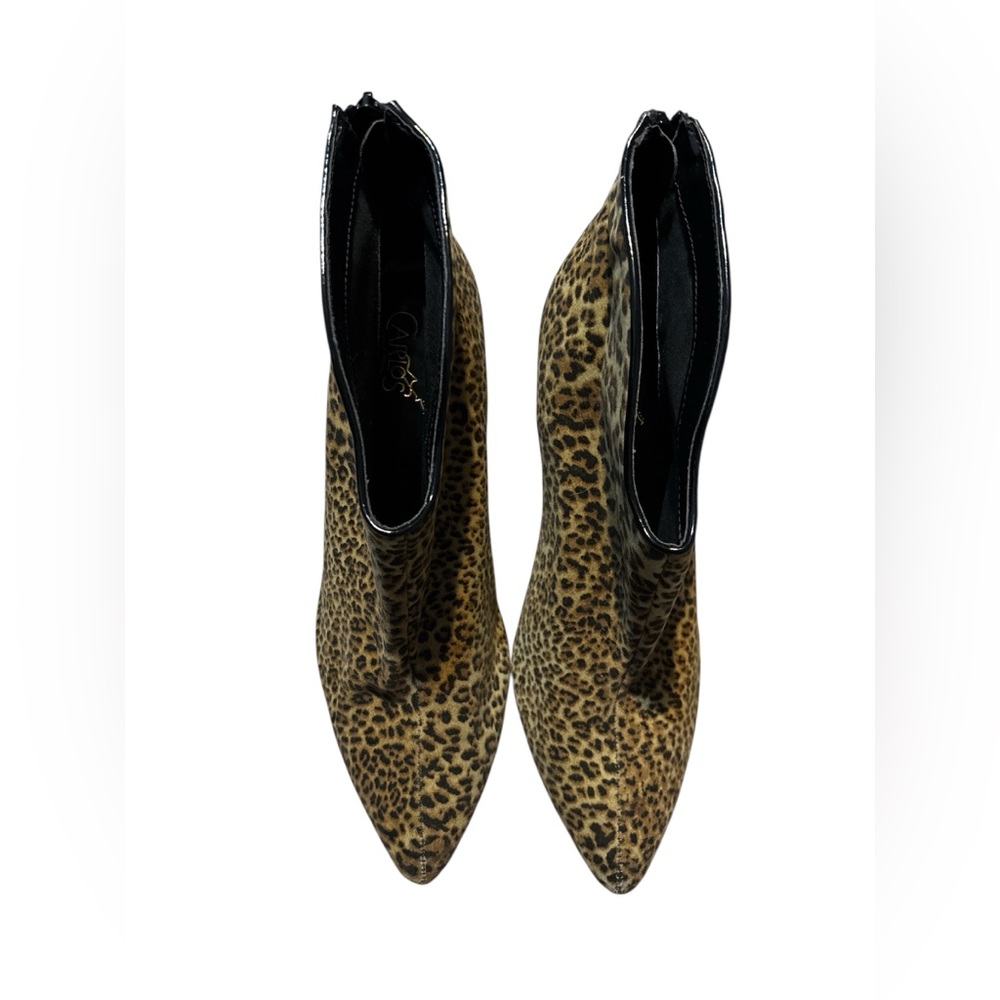 Carlos Santana PIZAZZ Leopard Heeled Booties